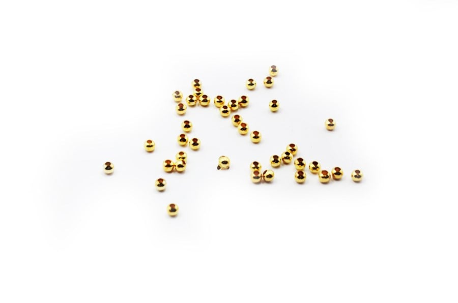 Altın Gold Metal Top Boncuk 4 mm 10 gr ( 100 Adet )