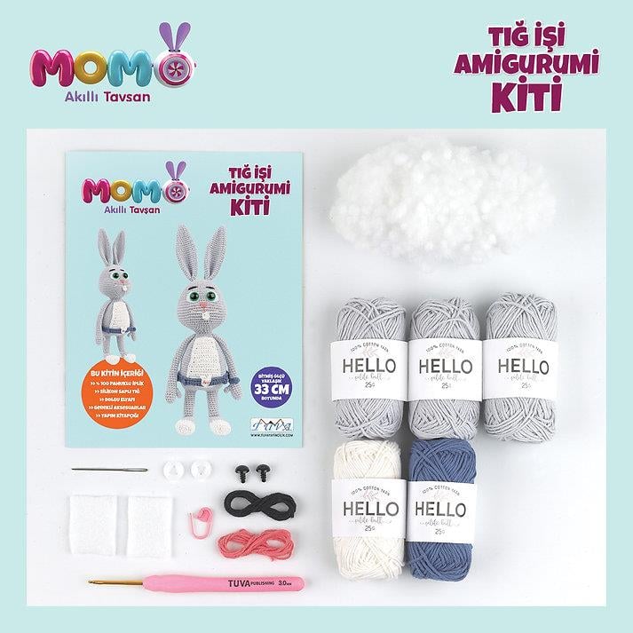 Amigurumi Kit Momo Akıllı Tavşan