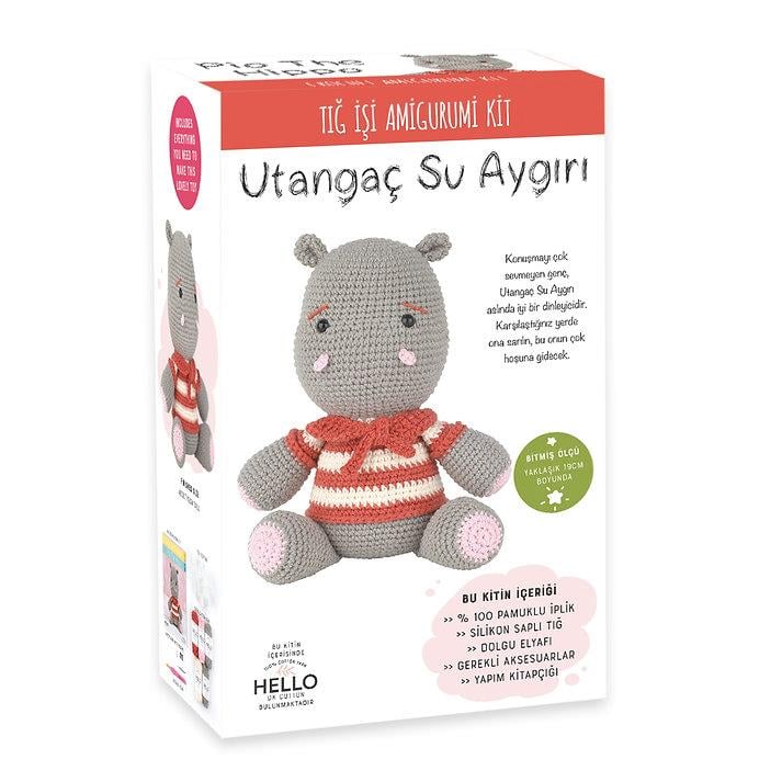 Amigurumi Kit Utangaç Su Aygırı