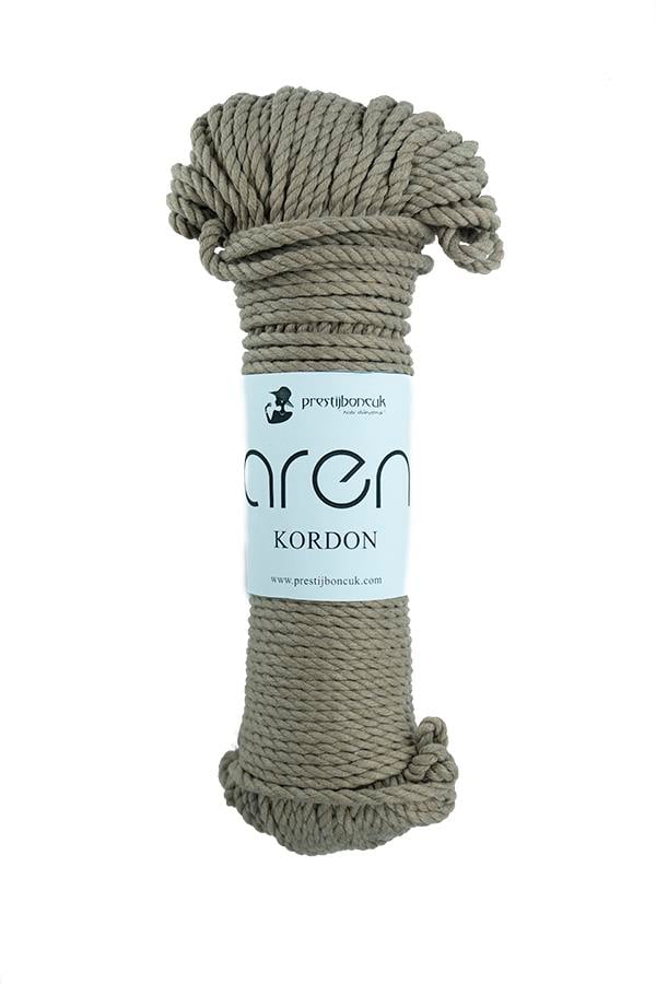 Aren Cotton Kordon İp Sütlü Kahve