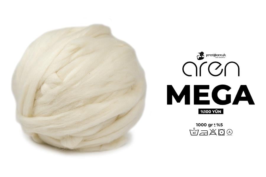 Aren Mega Dev Yün Krem 1000 Gr