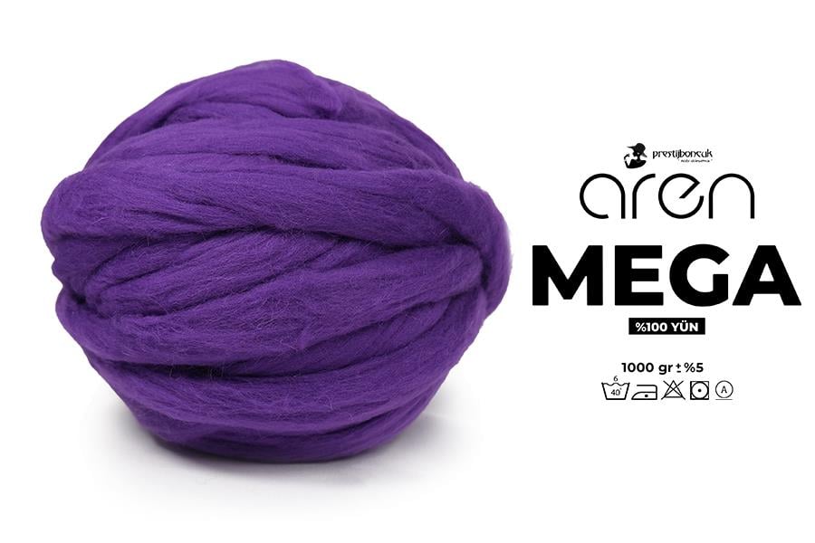 Aren Mega Dev Yün Mor 1000 Gr