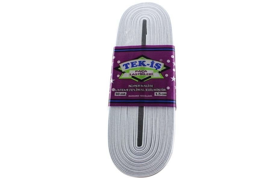 Beyaz Renk 1.5 cm Dokuma Şerit Lastik