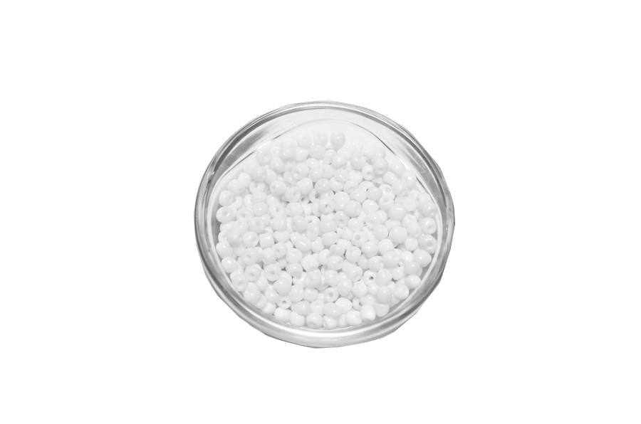 Beyaz Renk Kum Boncuk 500 Gram