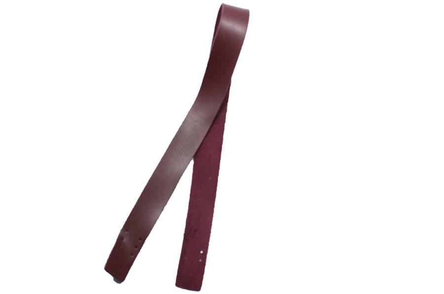 Bordo Deri Çanta Sapı  Çift