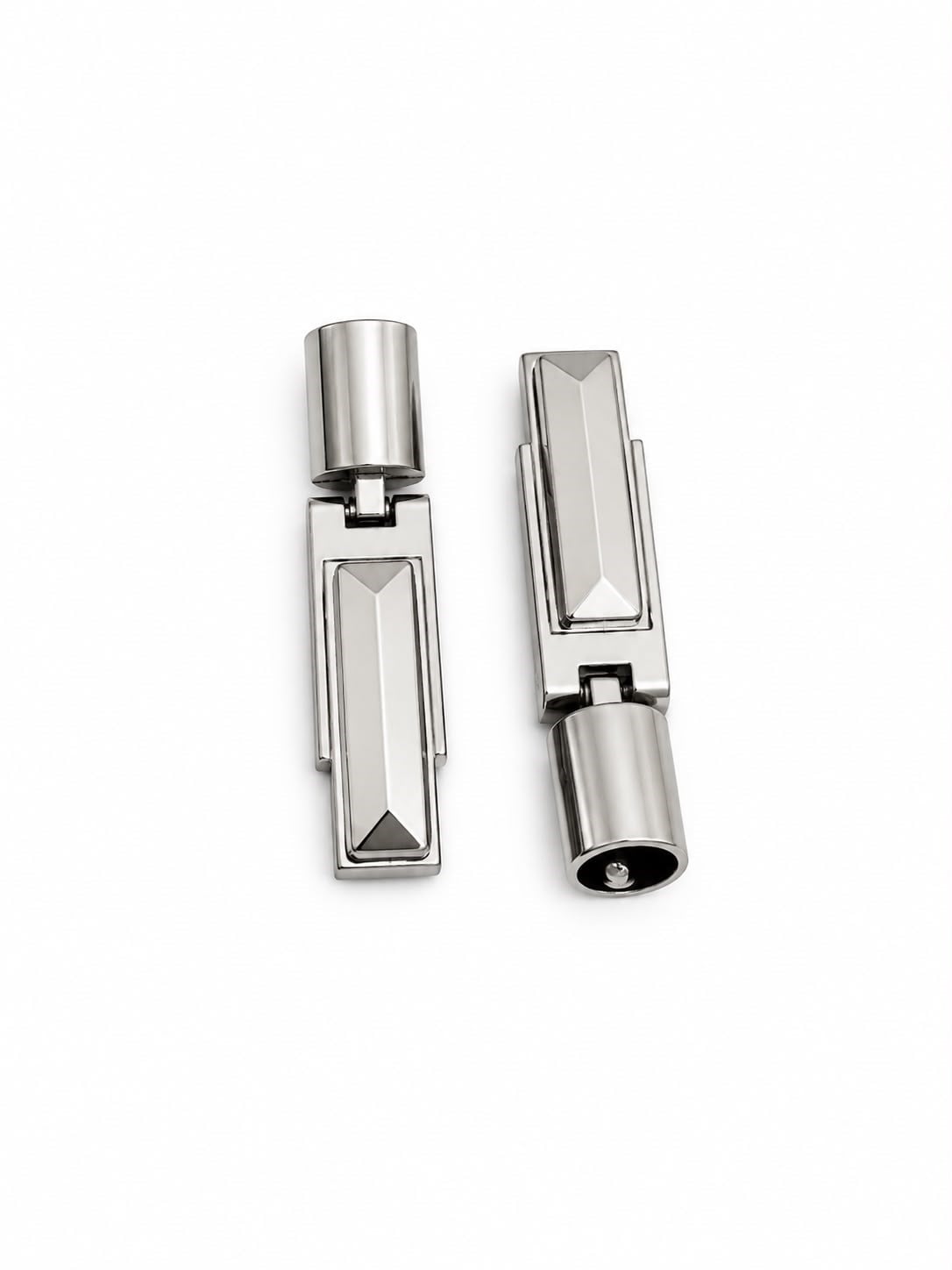 Çanta Aksesuarı Kancalı Kovan Çift (6.5 cm - 15 mm) - Gümüş Renk