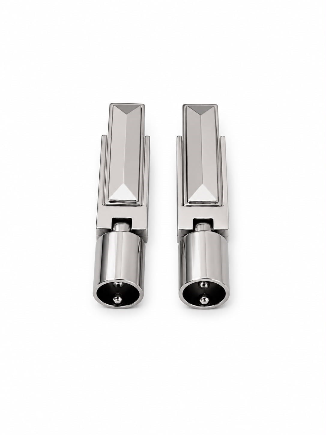 Çanta Aksesuarı Kancalı Kovan Çift (6.5 cm - 15 mm) - Gümüş Renk