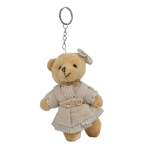 Dişi Peluş Ayıcıklı Anahtarlık