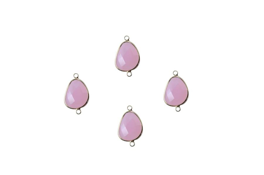 Doğal Pembe Kuvars Taşı Takı Aparatı