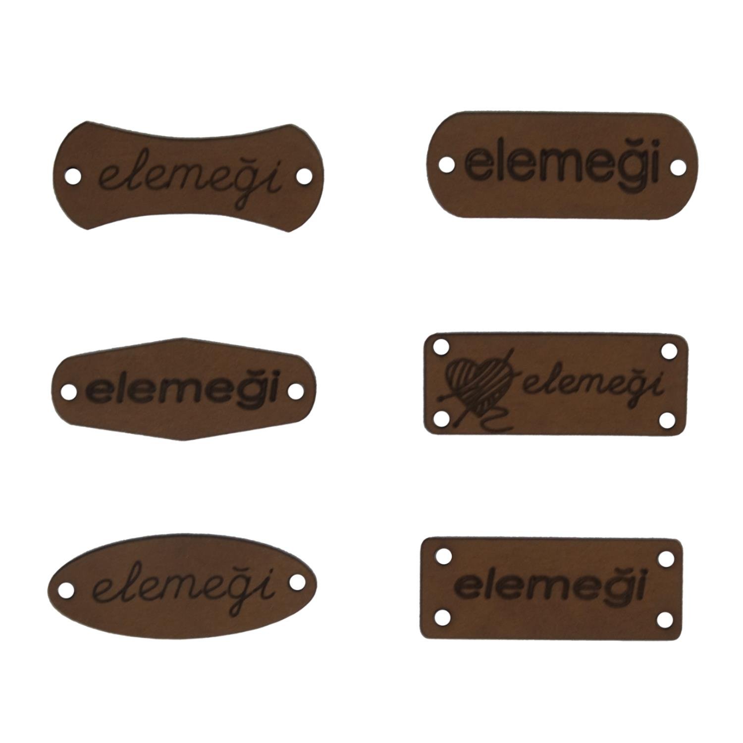 Elemeği Deri Etiket-Arma Model 2