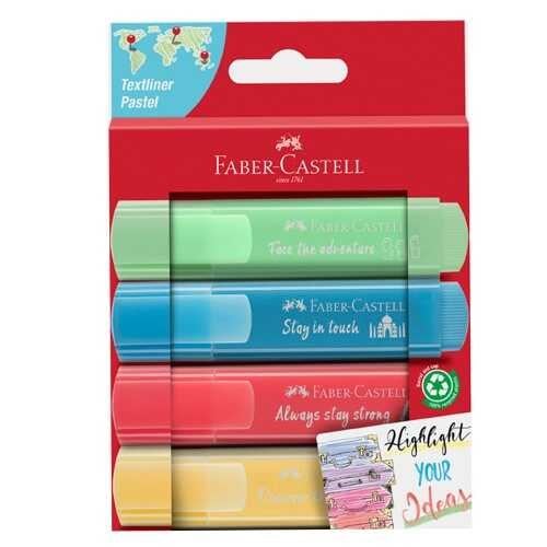 Faber-Castell Fosforlu Kalem 46 Pastel 4 Renk