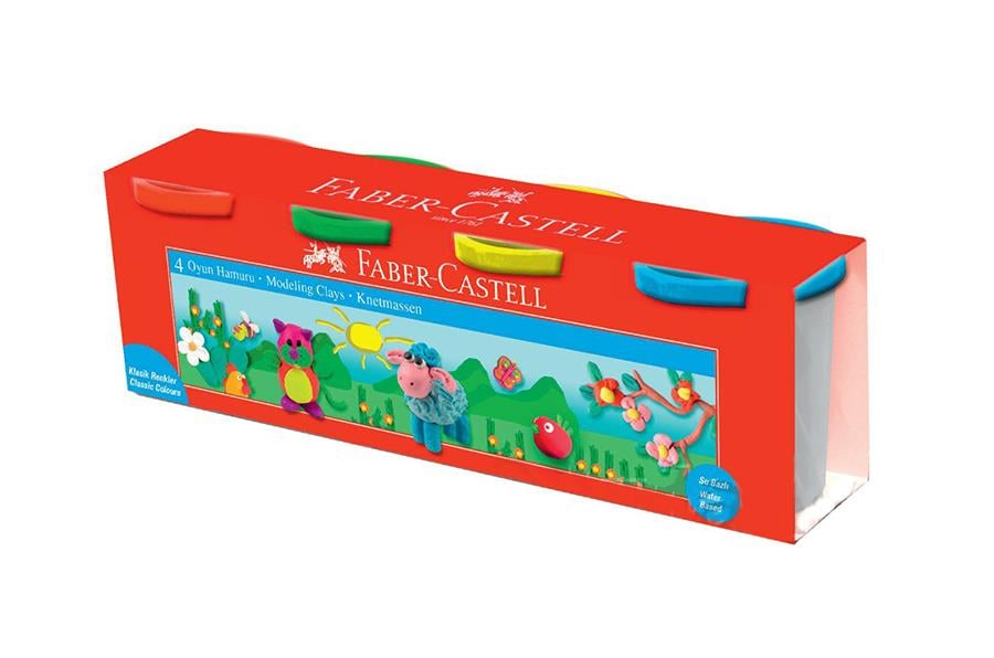Faber Castell Oyun Hamuru 4'lü