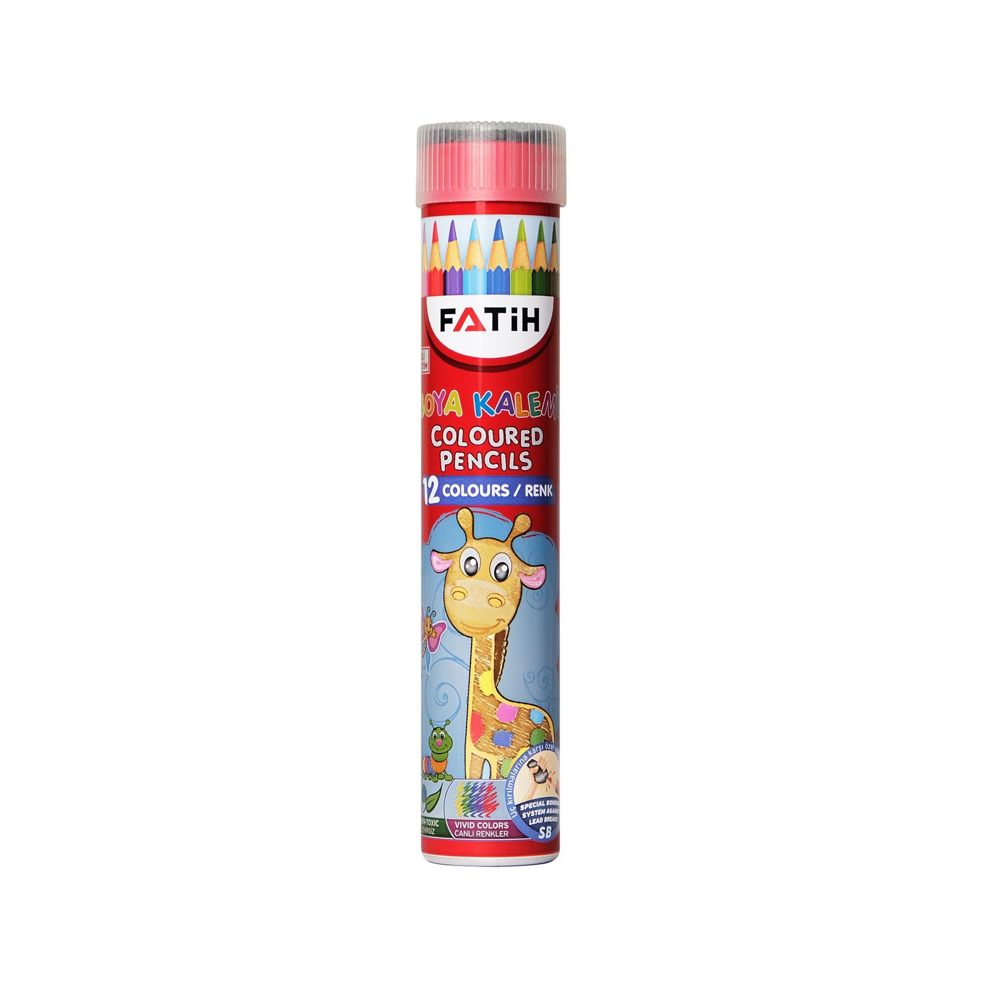 Fatih Kuru Boya Tam Boy Metal Tüp 12 Renk 