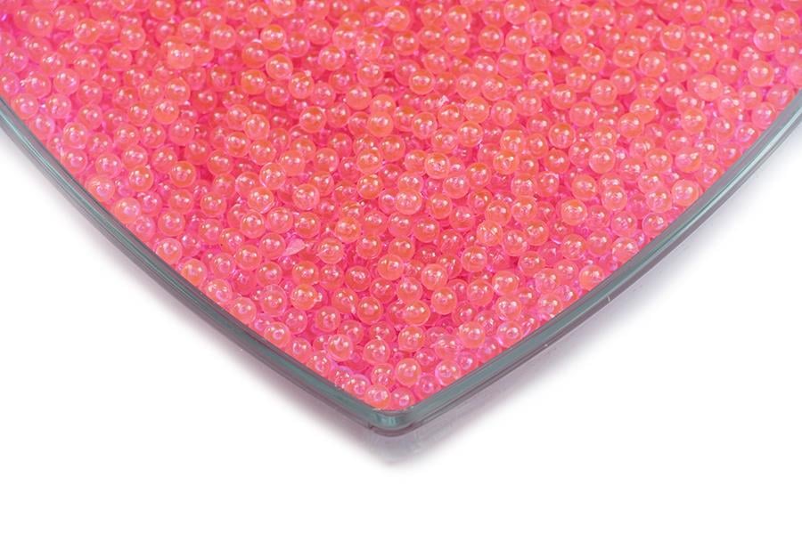 Fosforlu Pembe Deliksiz Kabak Boncuğu 4 mm