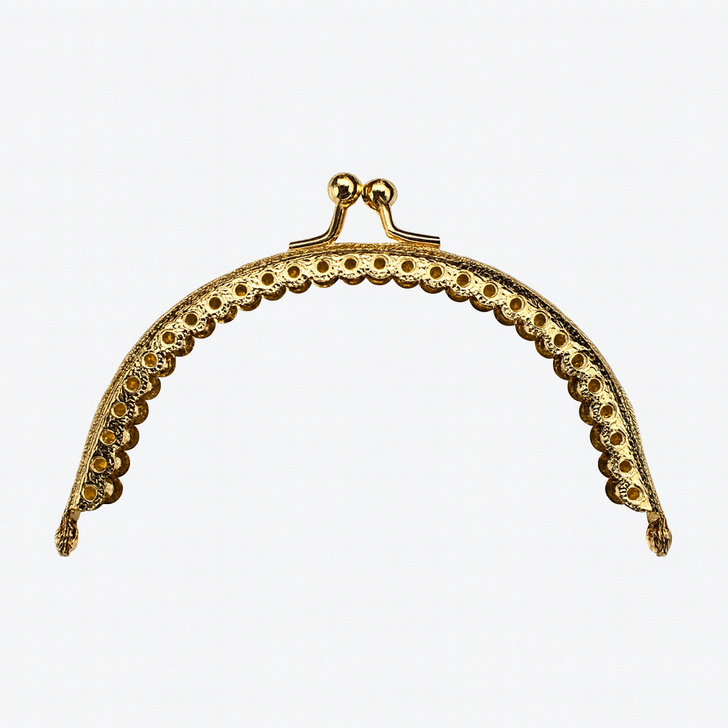 Gold Renk Metal Oval Çanta ve Cüzdan Klipsi 8 cm