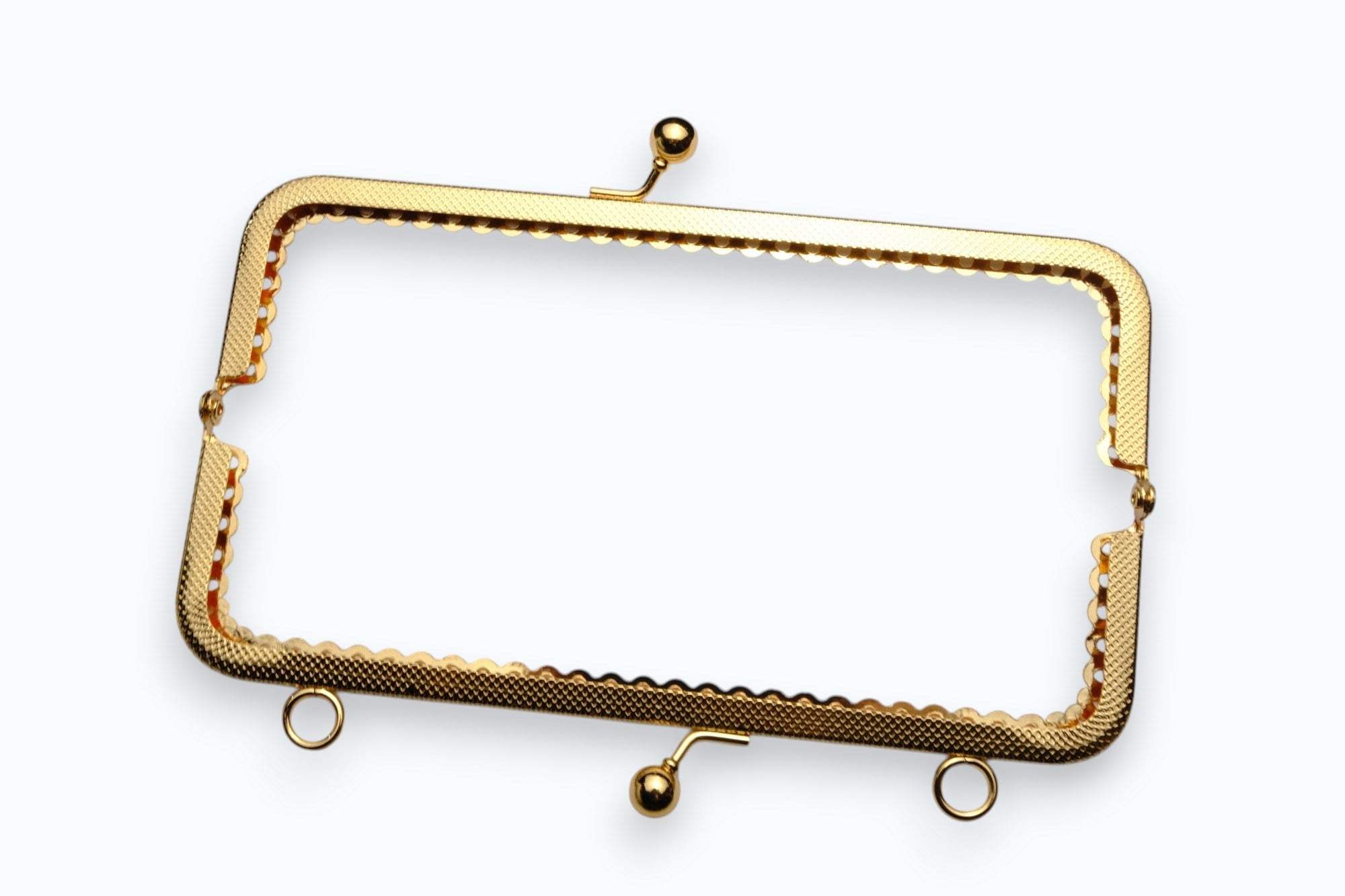 Gold Renkli Köşeli Metal Çanta ve Cüzdan Klips 20 CM