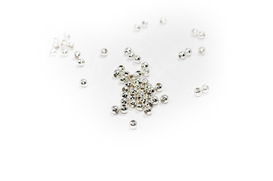 Gümüs Renk Metal Top Boncuk 4 mm 10 gr