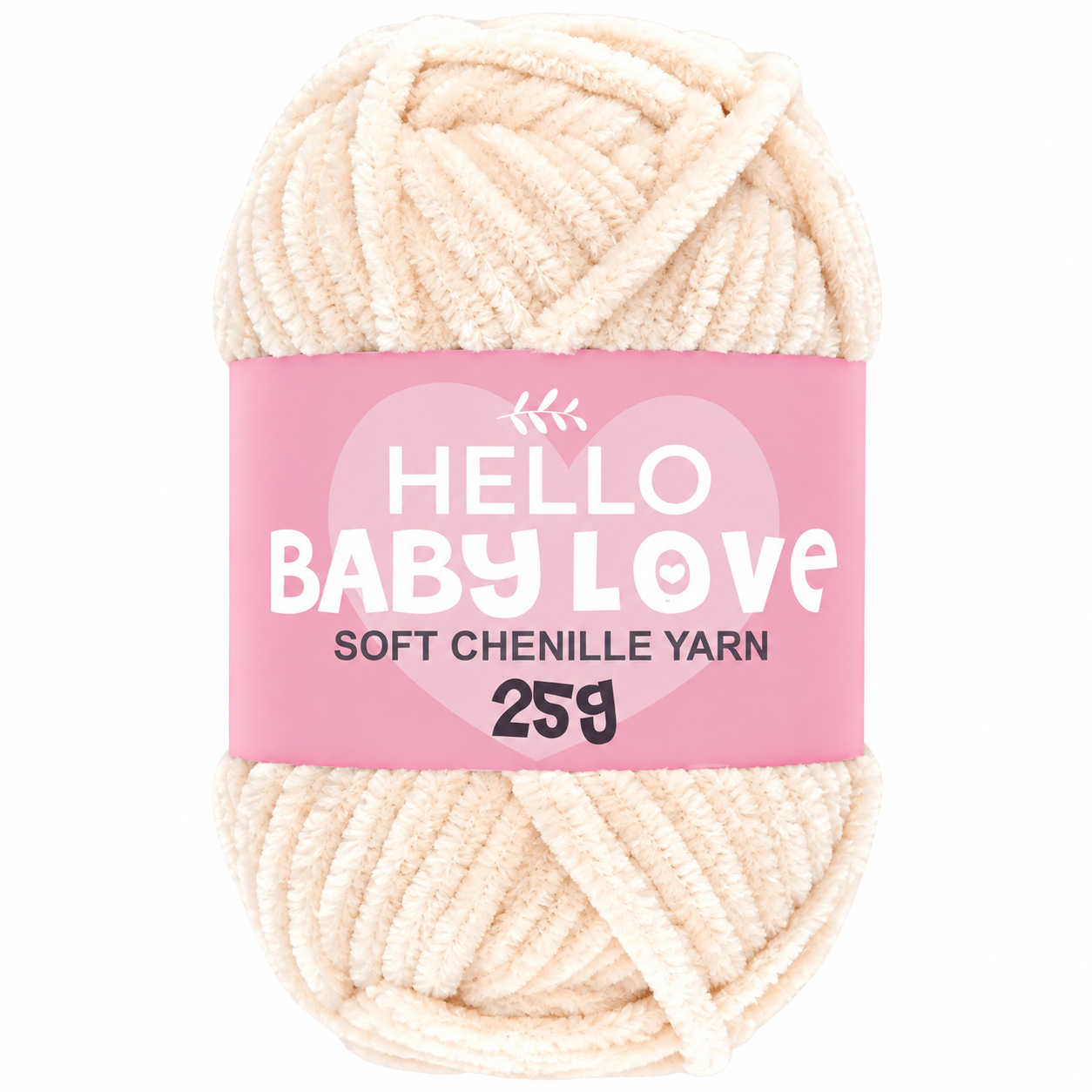Hello Baby Love 25 Gr Şönil İplik 203 Pudra Ten – Yumuşak Peluş Örgü Punch ve Amigurumi İpi