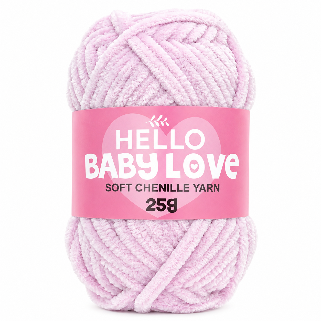 Hello Baby Love 25 Gr Şönil İplik 217 Açık Lila – Yumuşak Peluş Örgü Punch ve Amigurumi İpi