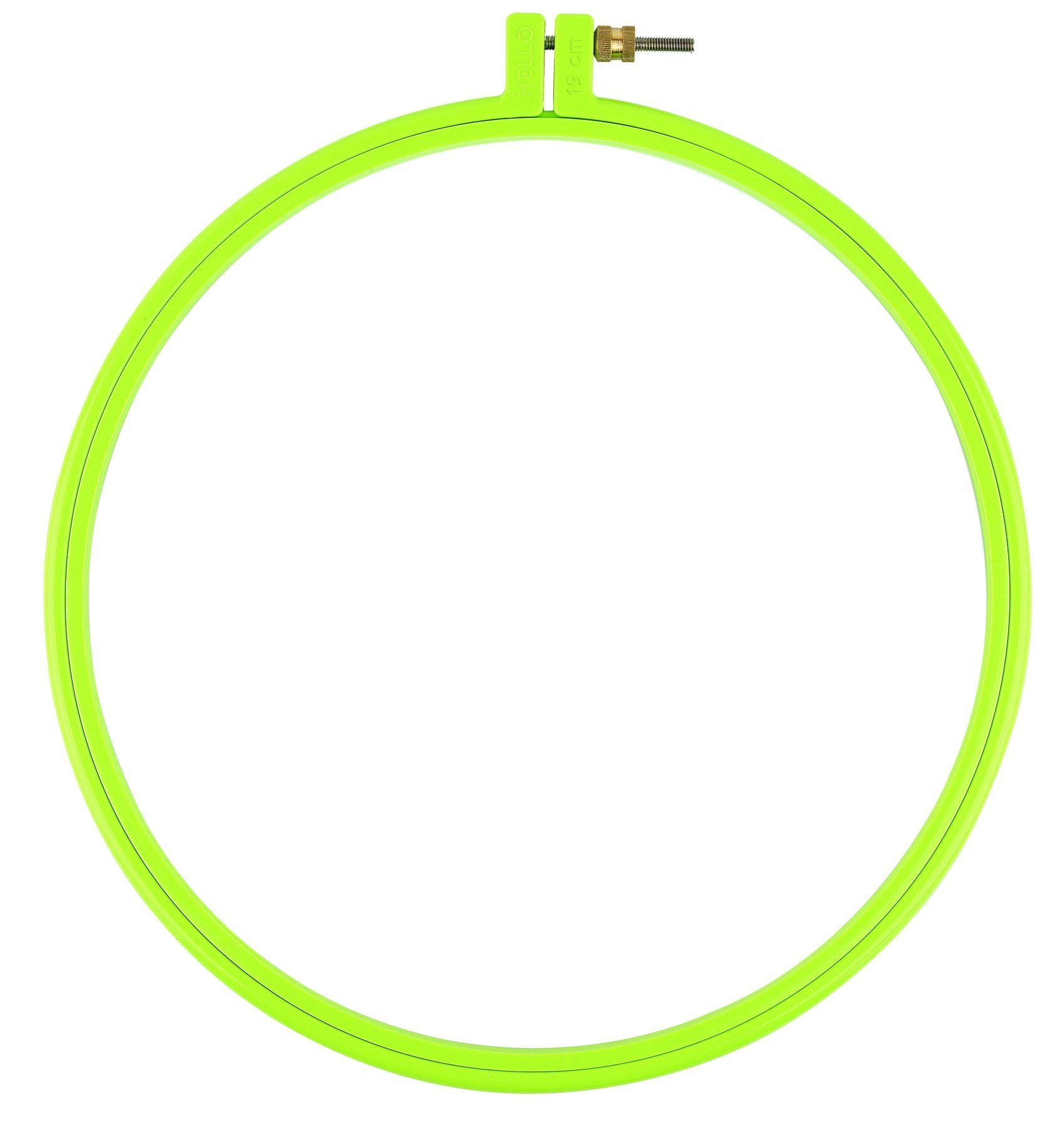 Hello Vidalı Plastik Kasnak Nakış Kasnağı 19 cm Yeşil