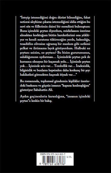 İçimizdeki Şeytan Sabahattin Ali Yapı Kredi Yayınları