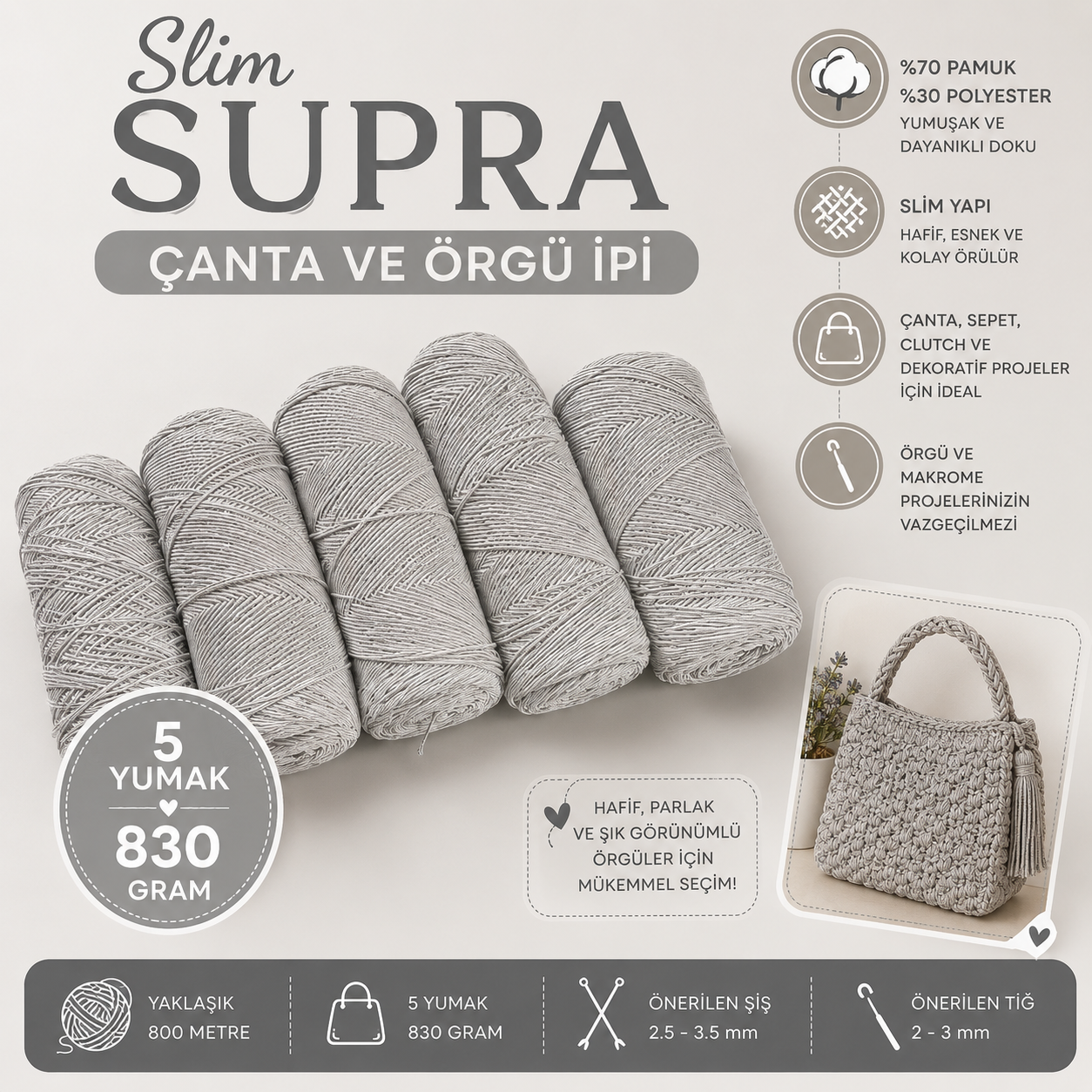 İhraç Fazlası Fashion Plus  El Örgü İpi 245
