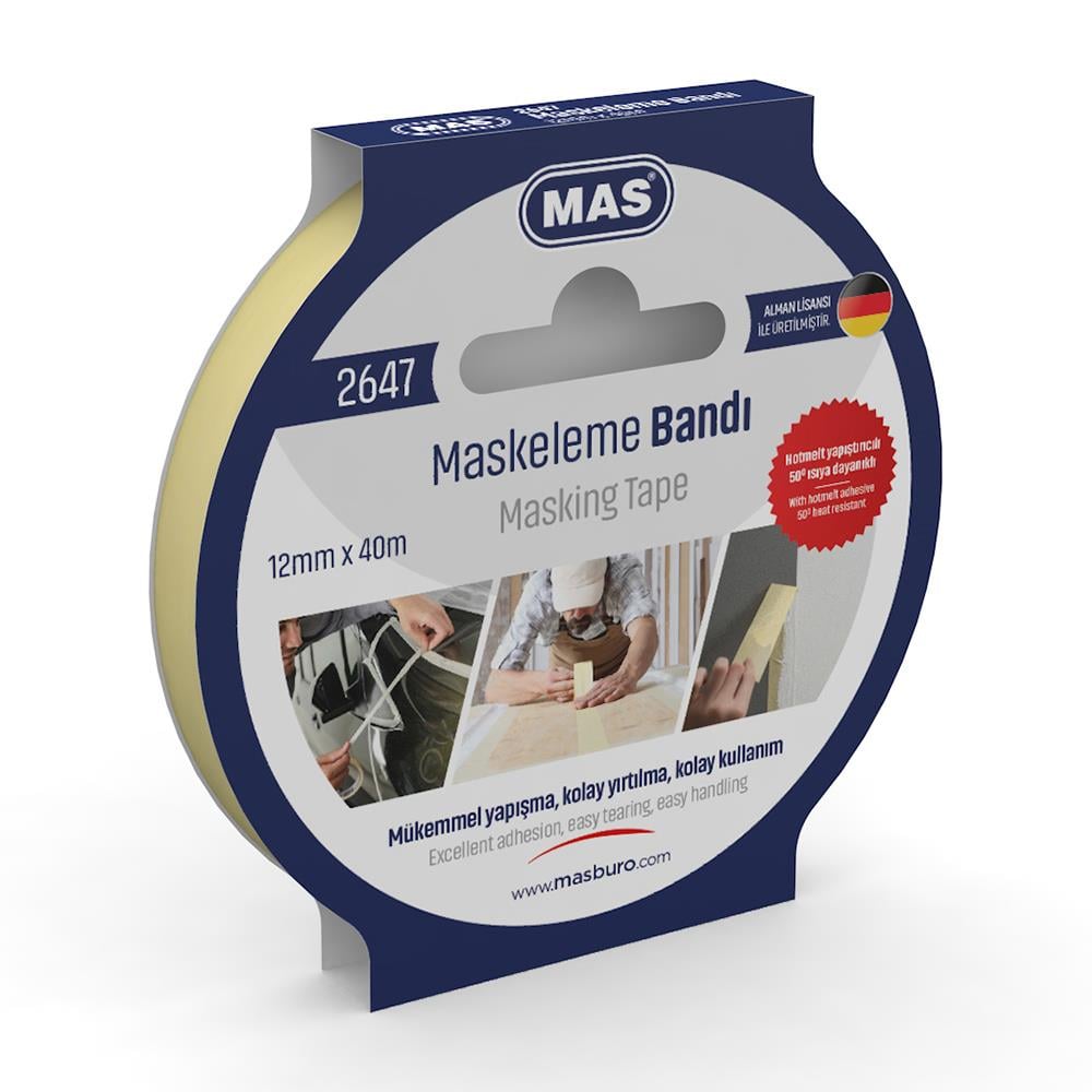 Kağıt Maskeleme Bandı 12 mm