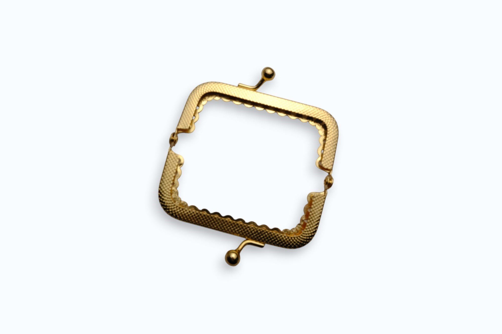 Köşeli Gold Renk Çanta ve Cüzdan Klipsi Mini Boy 6 cm