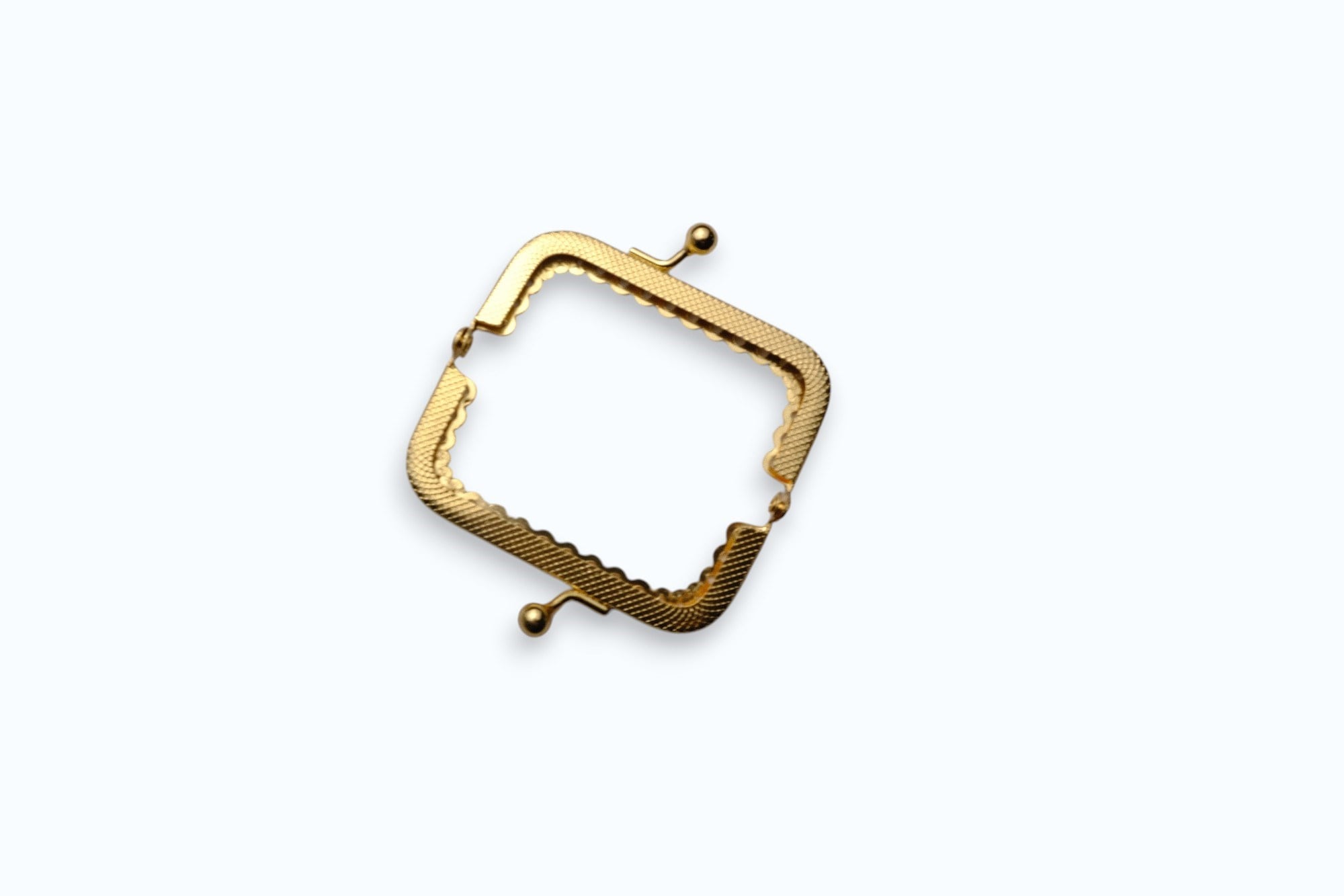 Köşeli Gold Renk Çanta ve Cüzdan Klipsi – Küçük Boy (8 cm)