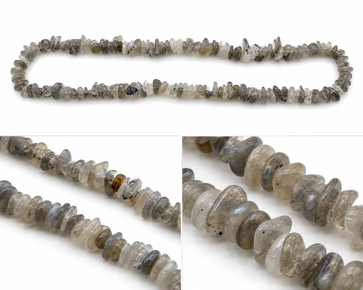 Labradorit Doğaltaş Dizi Kırık Taş / Çip 5-8 mm