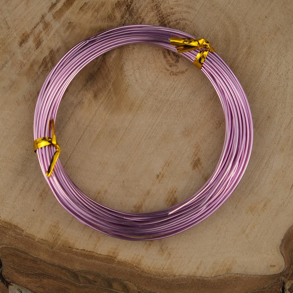 Lila Renk Emaye Kaplı Bakır Tel 1 mm Takı Taç Çiçek Hobi Tasarım El İşi Deney Teli