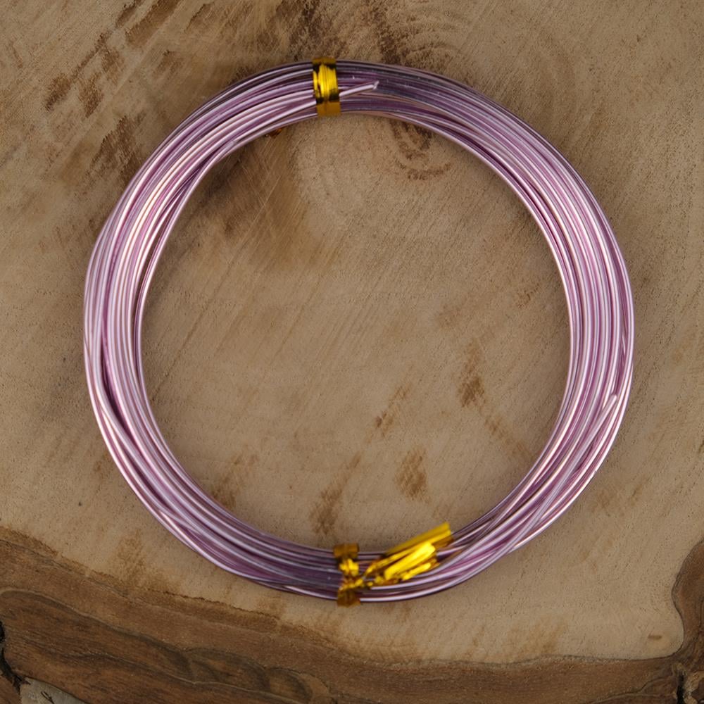 Lila Renk Emaye Kaplı Bakır Tel 1,5 mm Takı Taç Çiçek Hobi Tasarım El İşi Deney Teli