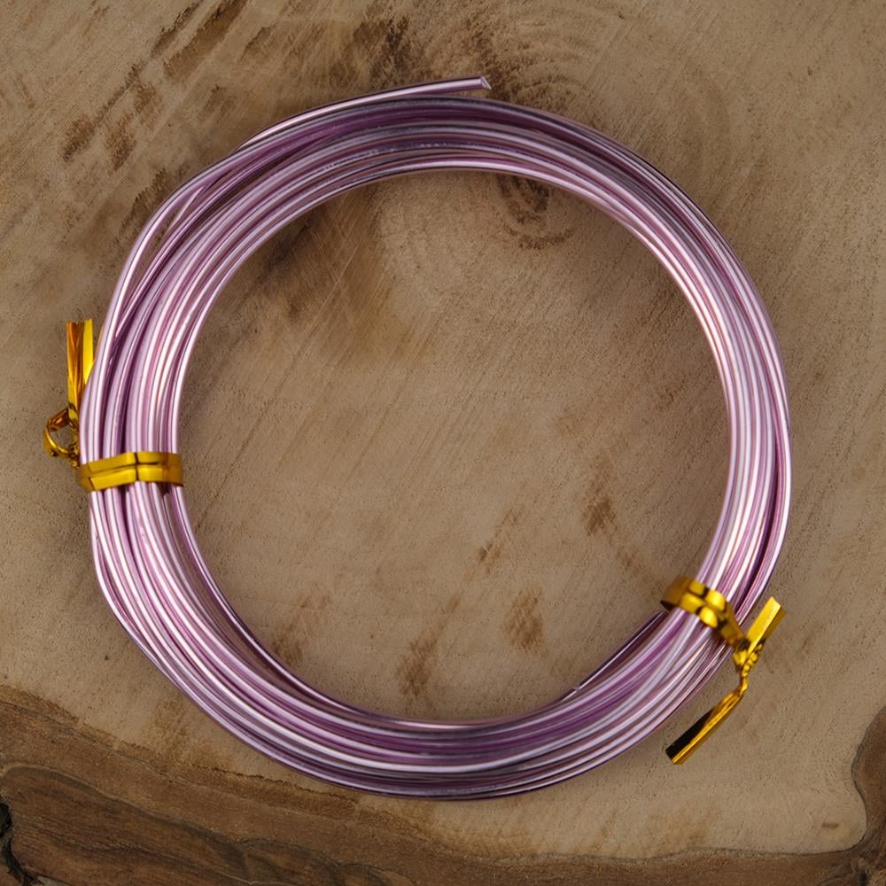 Lila Renk Emaye Kaplı Bakır Tel 2 mm Takı Taç Çiçek Hobi Tasarım El İşi Deney Teli