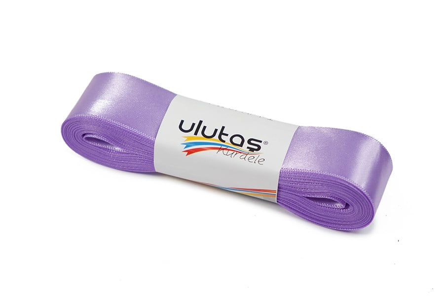 Lila Saten Kurdele 3 cm