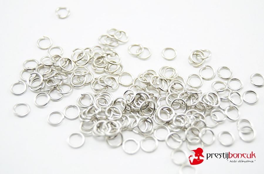 Metal Halka 6 mm 10 Gr - Gümüş