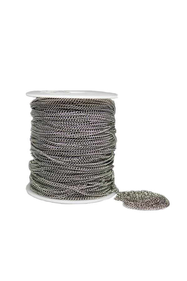 Metal Zincir 2 mm Nikel 3 Metre Model-01