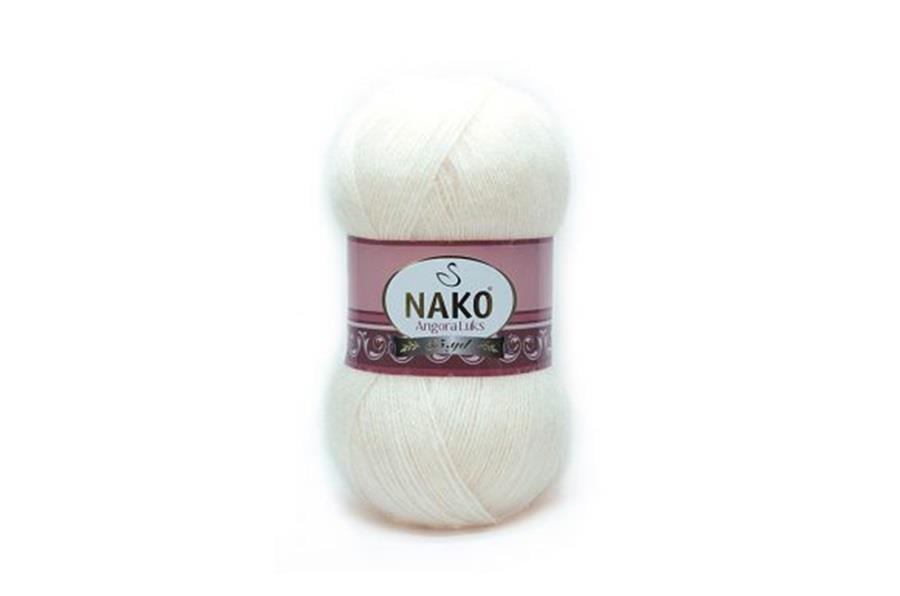 Nako Angora Luks Kırık Beyaz-11498