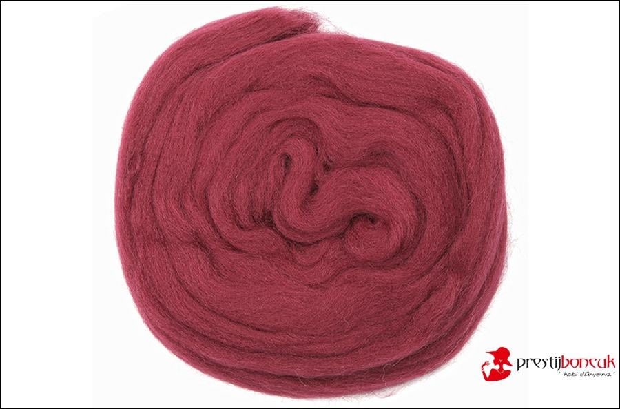 Nako Keçe Yünü 25 Gram - 999 Bordo