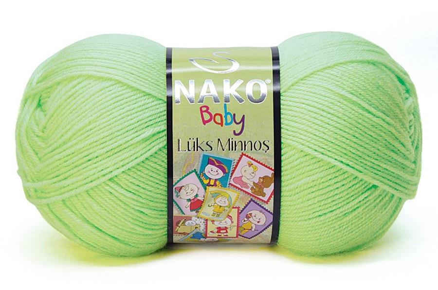 Nako Lüks Minnoş Yeşil Elma-3335