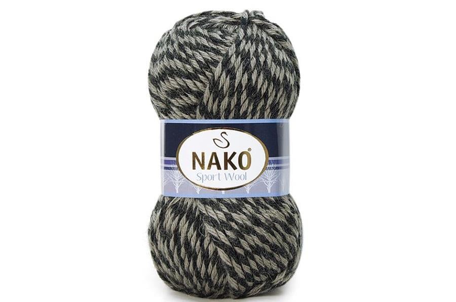 Nako Sport Wool Bej Siyah Muline-21342