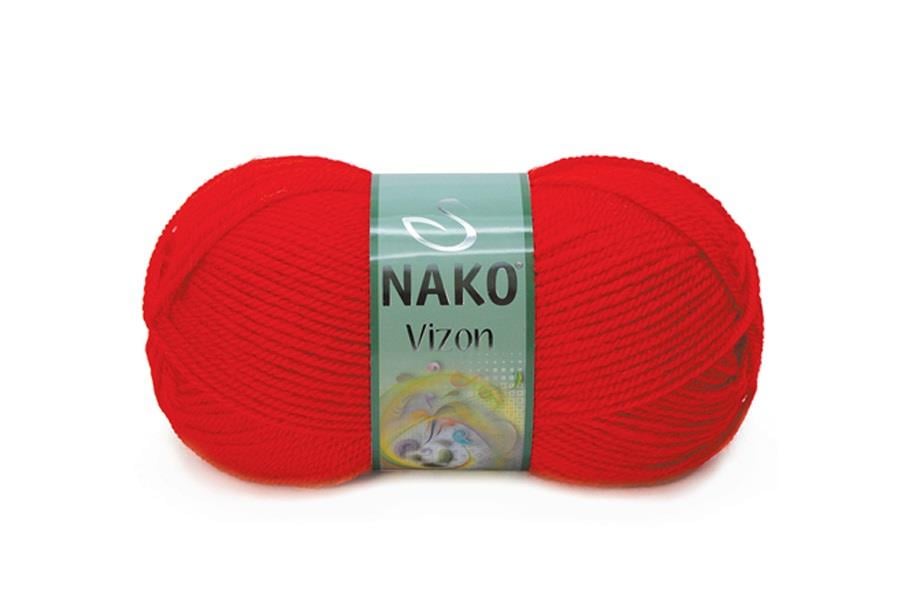 Nako Vizon Alev Kırmızı-207