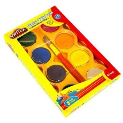 Play-Doh Jumbo Sulu Boya 8 Renk 40mm Çap