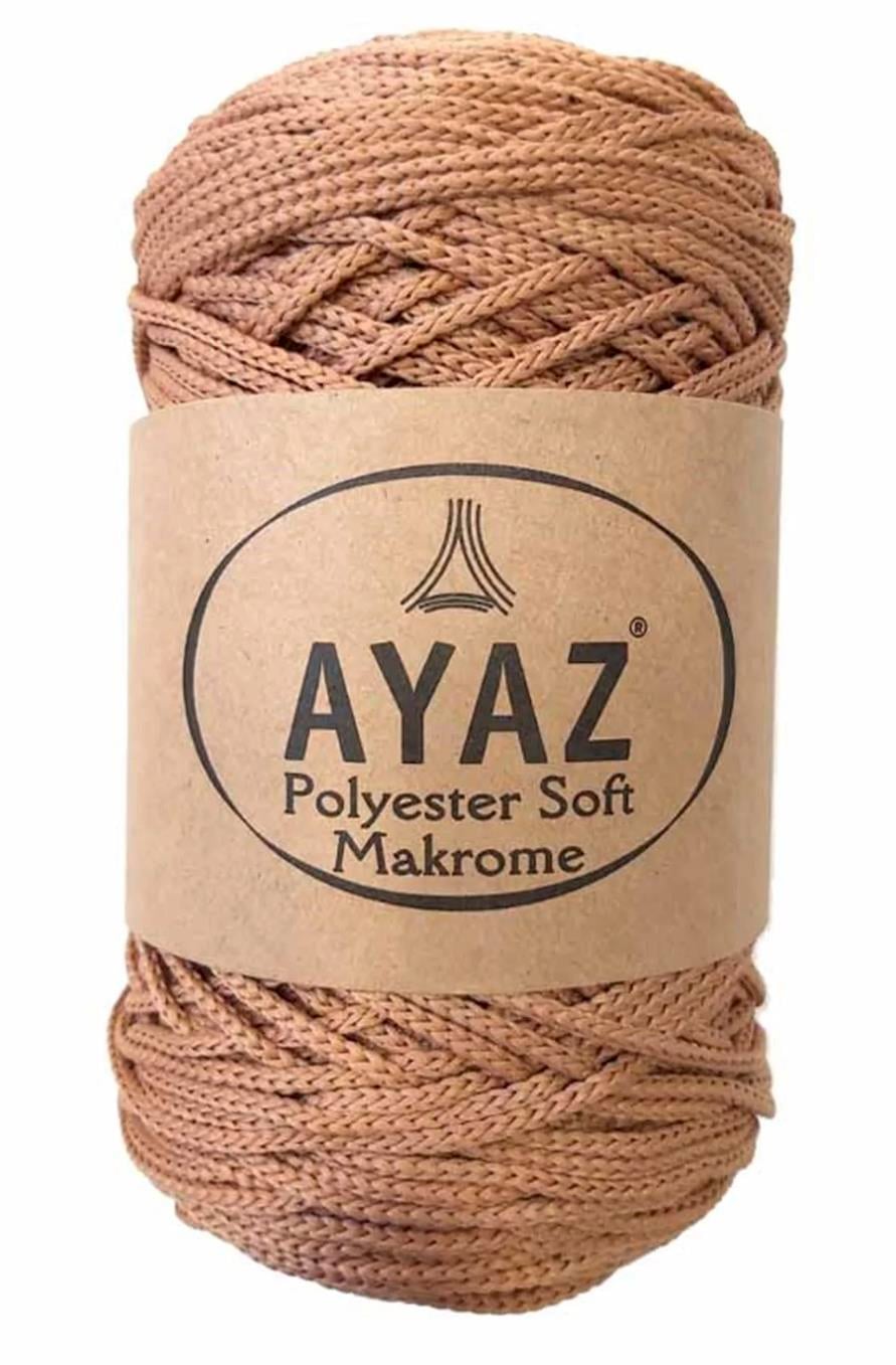 Polyester Soft Makrome İpi 1221 Sütlü Kahve
