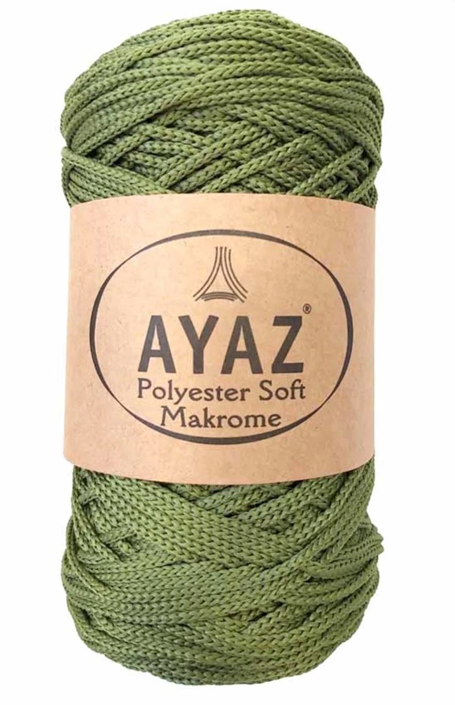 Polyester Soft Makrome İpi 1263 Koyu Yeşil
