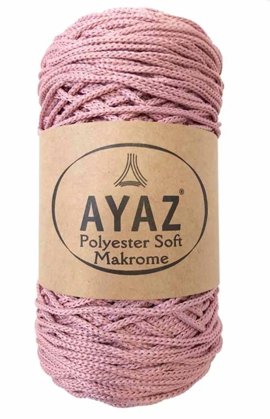 Polyester Soft Makrome İpi 1275 Pudra 