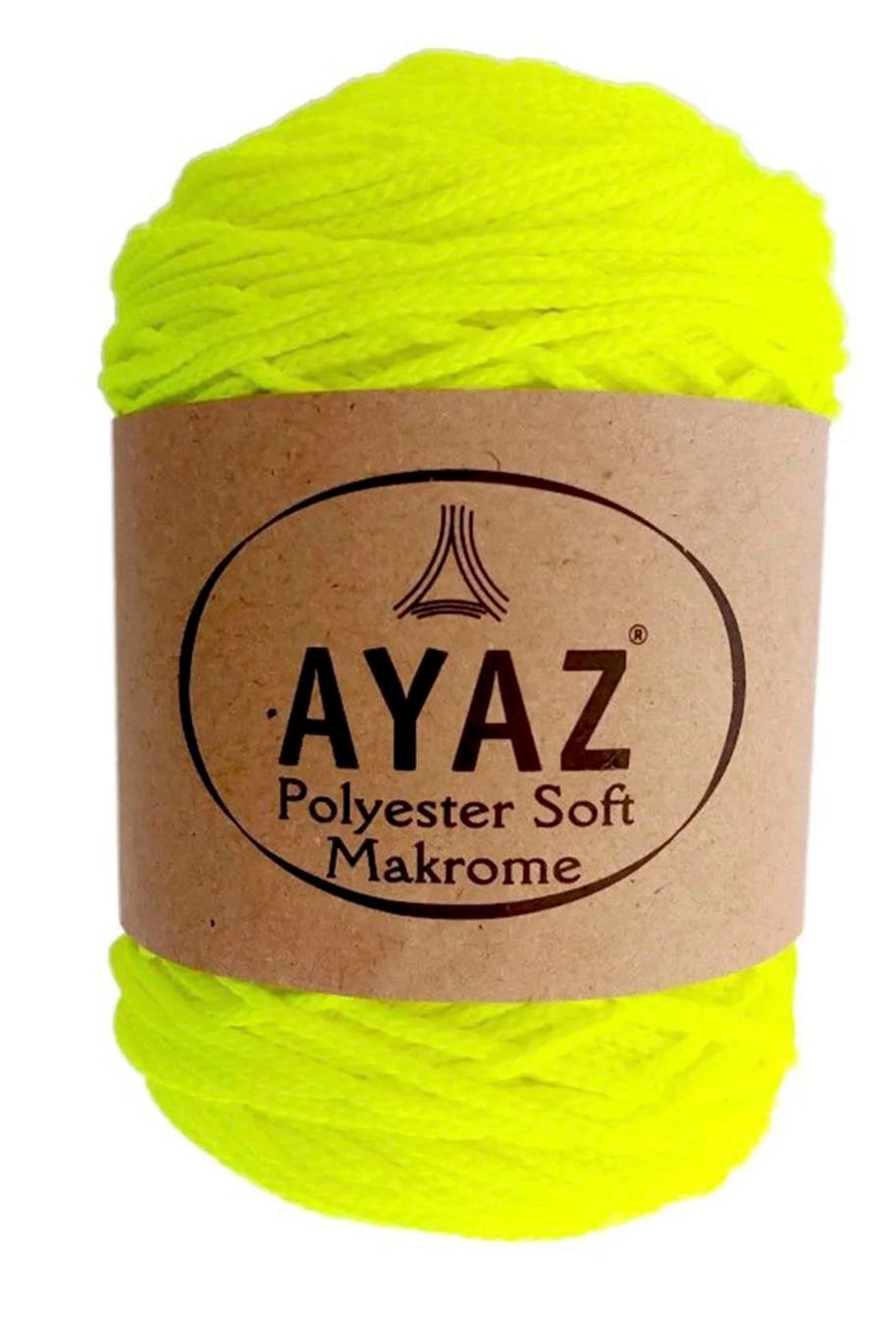 Polyester Soft Makrome İpi 1397 Neon Sarı 