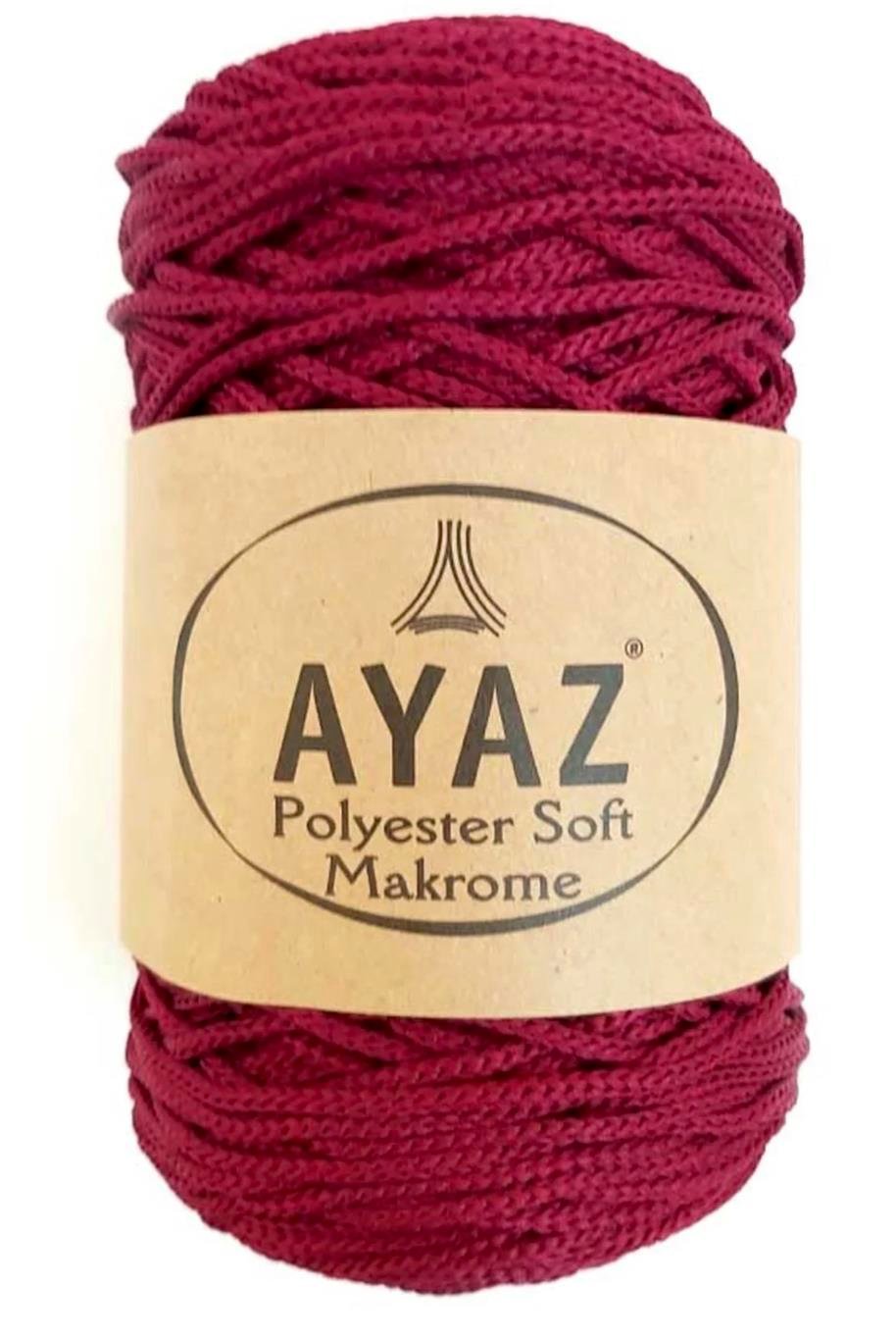 Polyester Soft Makrome İpi 1999 Bordo