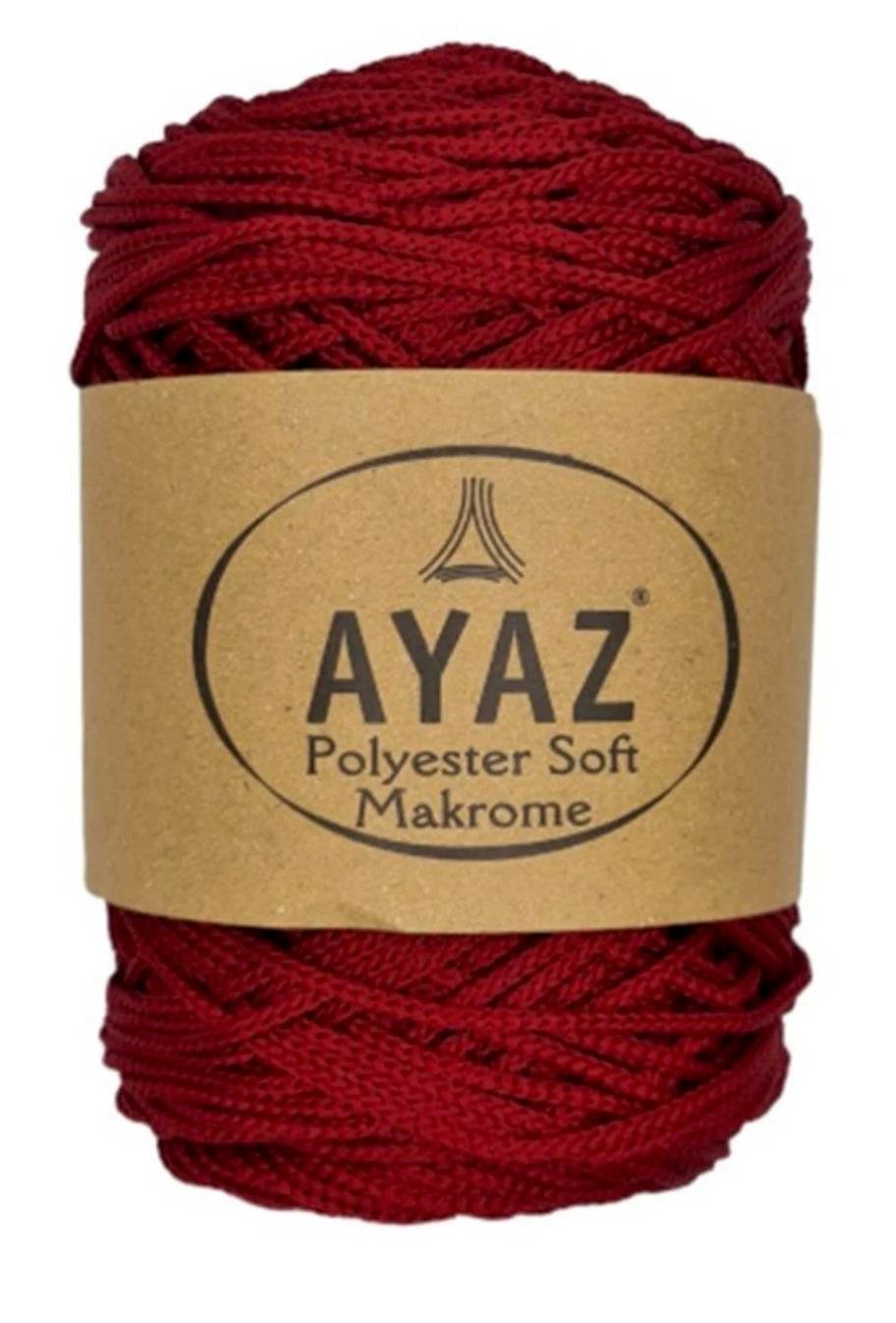 Polyester Soft Makrome İpi 2175 Koyu Kırmızı 