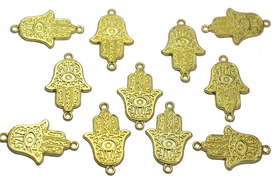 Sarı Renk Metal El Figürü