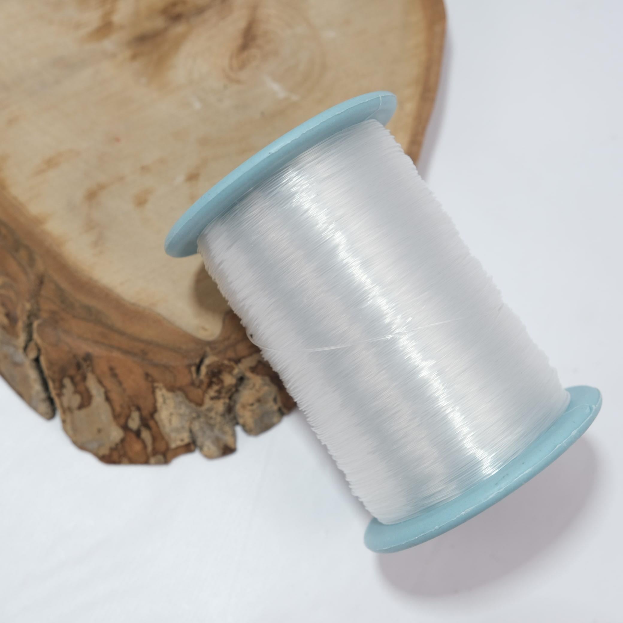Şeffaf Düz Misina 0.60 mm 410 Metre Dayanıklı Takı ve Çanta Misinası